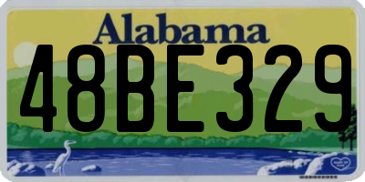 AL license plate 48BE329