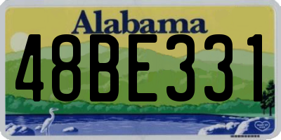 AL license plate 48BE331