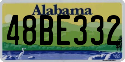AL license plate 48BE332