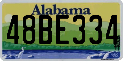 AL license plate 48BE334
