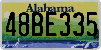 AL license plate 48BE335