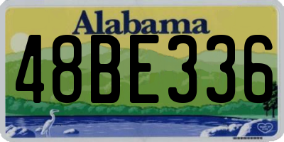 AL license plate 48BE336