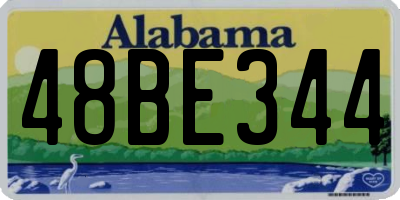 AL license plate 48BE344