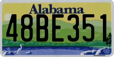 AL license plate 48BE351