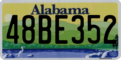 AL license plate 48BE352