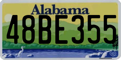 AL license plate 48BE355