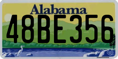 AL license plate 48BE356