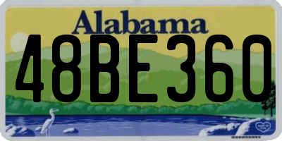 AL license plate 48BE360