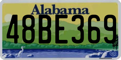 AL license plate 48BE369