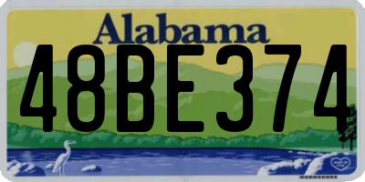 AL license plate 48BE374