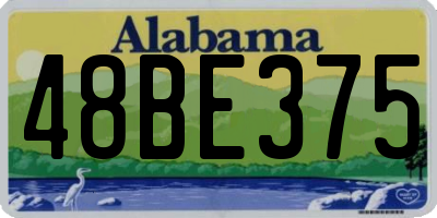 AL license plate 48BE375