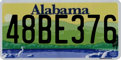 AL license plate 48BE376