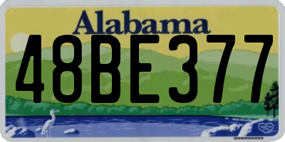 AL license plate 48BE377