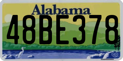 AL license plate 48BE378
