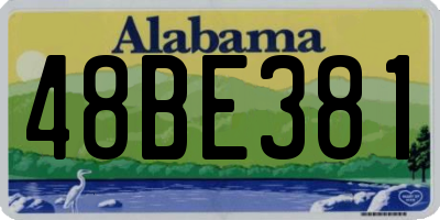 AL license plate 48BE381