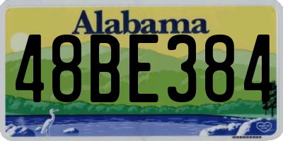 AL license plate 48BE384