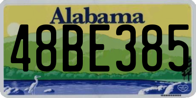 AL license plate 48BE385