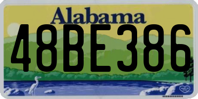 AL license plate 48BE386