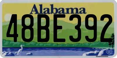 AL license plate 48BE392