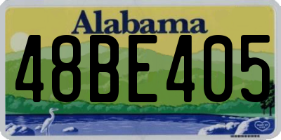 AL license plate 48BE405