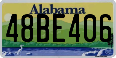AL license plate 48BE406