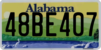 AL license plate 48BE407