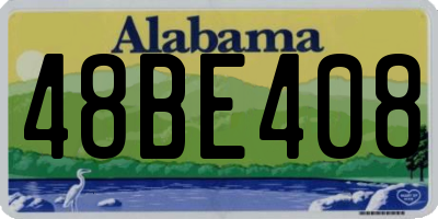 AL license plate 48BE408