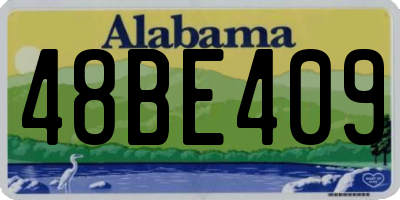 AL license plate 48BE409