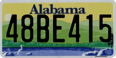 AL license plate 48BE415