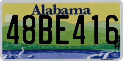 AL license plate 48BE416