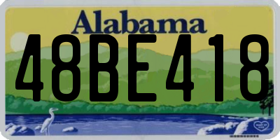 AL license plate 48BE418
