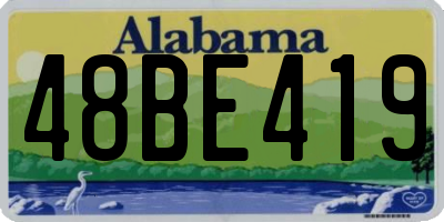 AL license plate 48BE419