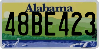 AL license plate 48BE423