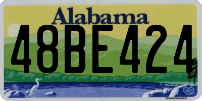 AL license plate 48BE424