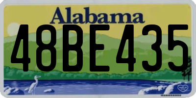 AL license plate 48BE435