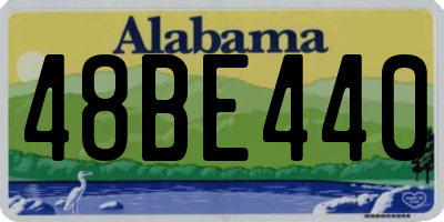 AL license plate 48BE440
