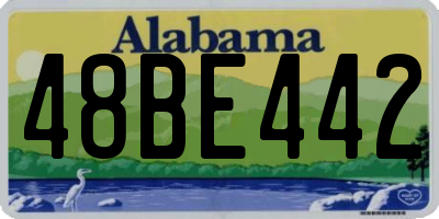 AL license plate 48BE442