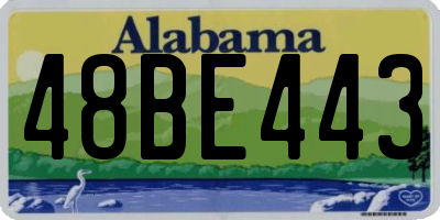 AL license plate 48BE443