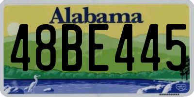 AL license plate 48BE445