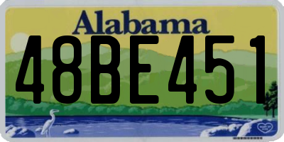 AL license plate 48BE451