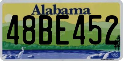 AL license plate 48BE452
