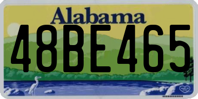 AL license plate 48BE465