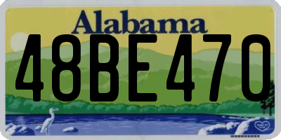 AL license plate 48BE470