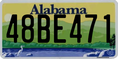 AL license plate 48BE471