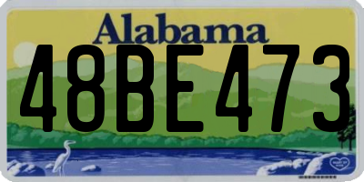 AL license plate 48BE473