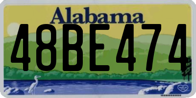 AL license plate 48BE474