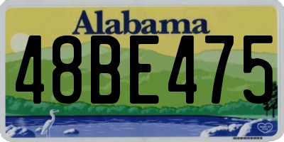 AL license plate 48BE475