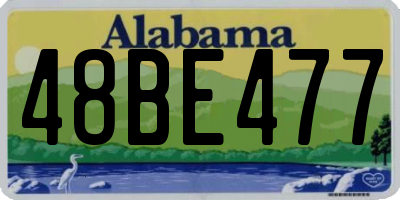 AL license plate 48BE477