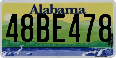 AL license plate 48BE478