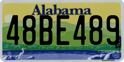 AL license plate 48BE489